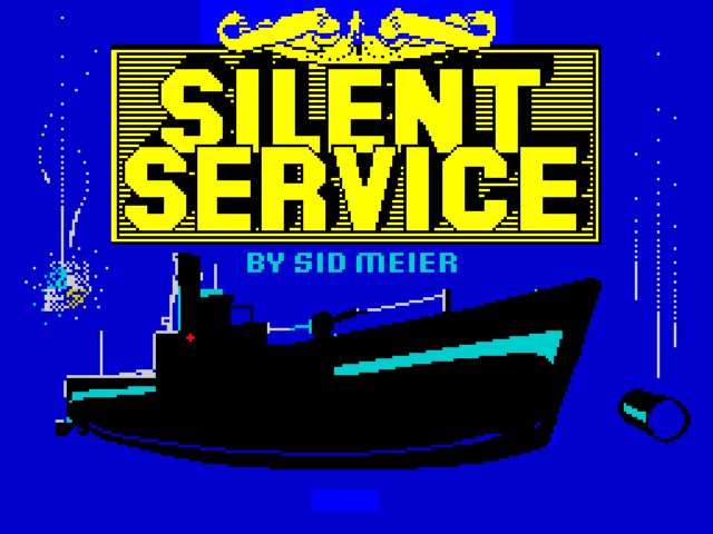 Silent Service title screen for ZX Spectrum